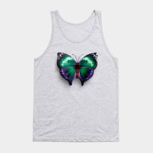 Real Butterfly Green Tank Top